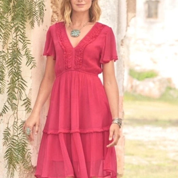 Sundance Monaco V Neck Meet up  Dress - Picture 3 of 13